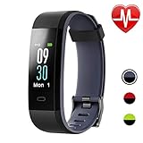 Letsfit Fitness Tracker with Heart Rate Monitor, Color Screen Smart Watch with Sleep Monitor, Step Counter, Calorie Counter, IP68 Waterproof Pedometer Watch for Kids Women Men