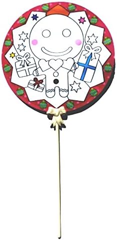 Trim a Home Large 18cm DIY Christmas Painting Balloon Gingerbread Man