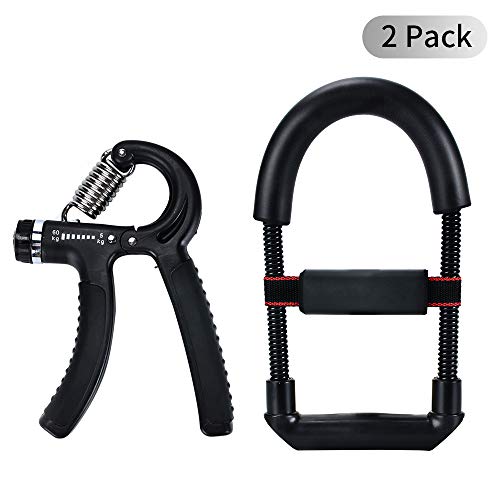 Zrova Hand Grip Strengthener,Adjustable Resistance 11-130 Lb (5-60kg), Hand Exerciser, Finger Strength Trainer, Great for Athletes Musicians and Other Hand Rehabilitation Exercising (New-2 Pack) - Thumbnail 6
