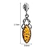 Ian and Valeri Co. Amber Sterling Silver Celtic Marquise Shape Stud Earrings