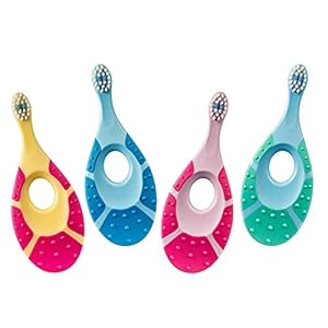 Jordan ® | Step 1 Baby Toothbrush | 0-2 Years, Soft Bristles, BPA Free | 4 Pack
