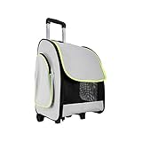Akinerri Pet Carrier Rolling Backpack/Rolling Pet Travel Carrier