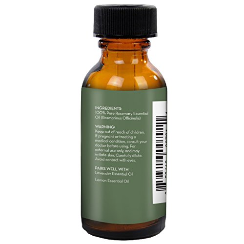 100% Pure Rosemary Essential Oil, Rosemary Oil for Hair Growth and Aromatherapy, 1 Fl. Oz. by Pure Body Naturals (Label May Vary) - Thumbnail 4