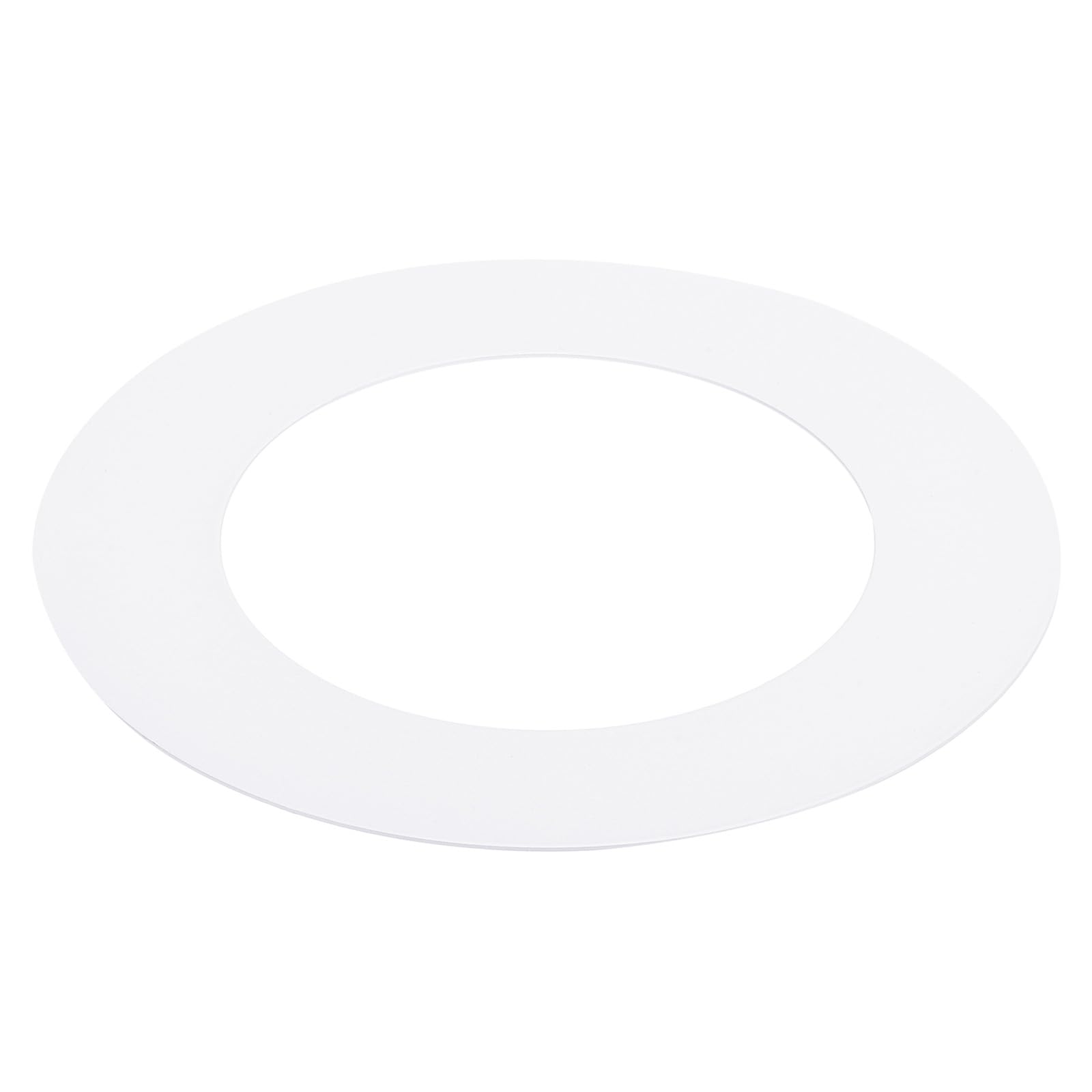 PATIKIL Goof Rings for 4 Inch Recessed Can Lighting Down Light, 1 Pcs Metal Goof Trim Rings Cover, Outer Diameter 6.77-inch, Inner Diameter 4.25-inch, Matte Finish White, Flush Mount