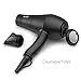 BERTA Professional Hair Dryer 1875W Negative Ions Hair Blow Dryer Far Infrared Heat 2 Speed and 3 Heat Setting AC Motor (Standard version)