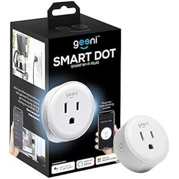 Geeni GN-WW117-199 DOT Smart Outlet Plug, White - No Hub Works with Amazon Alexa Google Assistant Requires 2.4 GHz Wi-Fi