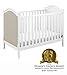 Storkcraft Rosehill Upholstered 3-in-1 Convertible Crib, White/Sand, Easily Converts to Toddler Bed or Day Bed Three Position Adjustable Height Mattress (Mattress Not Included)
