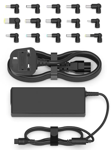 90W Universal Laptop Charger Compatible with Lenovo HP Dell Acer Asus Samsung Sony Gateway Notebook Ultrabook Chromebook Power Cord with 15 Connectors