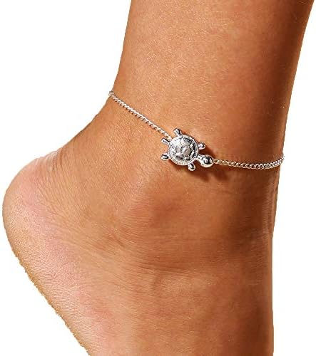 Wensltd Clearance! Womens Chain Tortoise Anklet Jewelry Beach Section Anklets Beads Boho Foot Goth