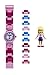 Lego Friends 8020172 Stephanie Kids Buildable Watch with Link Bracelet and Minifigure | Pink/White | Plastic | 25mm case Diameter| Analog Quartz | boy Girl | Official