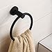 BGL 304 Stainless Steel Towel Ring Hanging Round Simple Black Towel Circular Holder