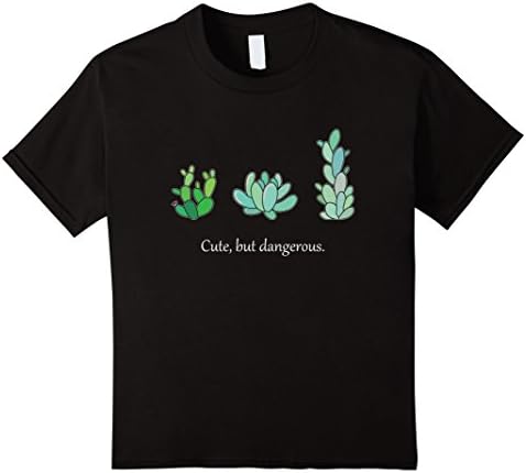Kids Cute Cactus 12 Black