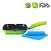 (SET OF 6) Premium Quality Silicone Pot Holders, Handle Holders for Hot Pans and Cast Iron Skillets. 5 in 1 as Hot Pad, Spoon Rest,Trivets, Jar Opener, Pot Mat. Flexible,Thick and Durable