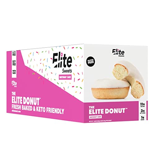 Elite Sweets The Elite Donut Birthday Cake 12 Count Fresh Baked