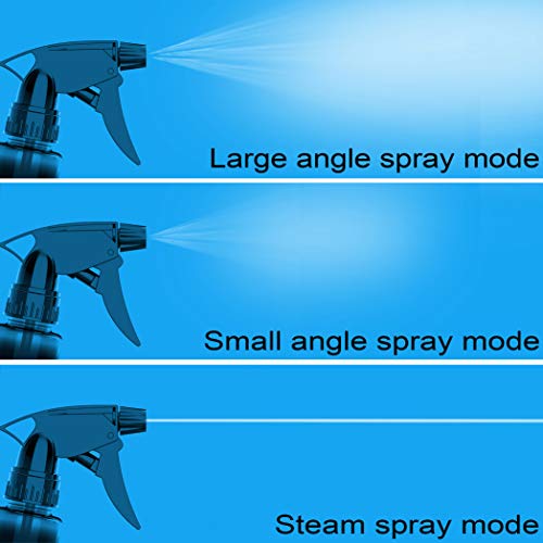 Sprühflasche 500ML PET Zerstäuber Blumensprüher mit Verstellbare 3 Modi Sprühkopf BPA frei Sprayer Leere Sprühflasche für Reinigungsmittel, Flüssigkeit