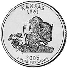 2005 P Kansas State Quarter Choice Uncirculated