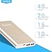 Lumsing 12000mAh Battery Pack External Portable Charger iPhone Apple Lightning Power Bank Gold