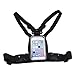 Smartphone Outdoor Chest Strap Mount + Waterproof Case Holder Fits for up to 5.5inch Mobile Phones - Best Cell Phone Chest Harness Mount- Perfect for Outdoor Activities