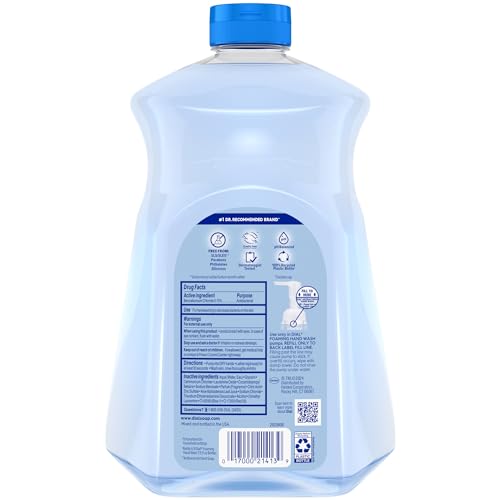 DIAL ANTIBACTERIAL FOAMING HAND SOAP REFILL, SPRING WATER, 52 FL OZ (PACK OF 1)