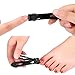 Ever Store Nail Clipper Fingernail &Toenail Clipper with Sharp and Sturdy Blade Surgical-Grade Stainless Steel Nail Set with 15mm Wide Jaw Opening for Thick Nails -Black