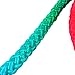 Gymnastics Arts Rope, 2.8m/110inch Rainbow Color Rhythmic Gymnastics Rope Solid Competition Arts Training Rope Nylon Jumping Training Rope for Artistic Exercise Fitness Training Rope