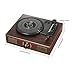 LuguLake Vinyl Record Player, LuguLake Turntable with Stereo 3-Speed, Record Player, and RCA Output, Vintage Phonograph with Retro Wooden Finishthumb 2