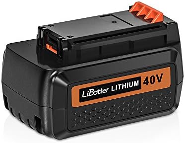 NeBatte 40v Max 2500mAh Lithium Battery Replacement for Black + Decker LBX2540 LBX2040 LBX1540 LBXR36 LBX36 LBXR2036(1pack) 