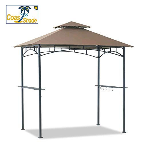 Coastshade 5'x8' Grill Gazebo Canopy Tent, Polyester Double Teir Soft