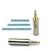 2.5mm Male to 3.5mm Female 3 Ring 4-Pole Jack Audio Adapter Converter for Headphone Earphone Headset