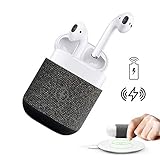 AirPods Case Cover, Uervoton Wireless Charging Case Accessories Protective Case for AirPods Wireless Charging, Compatible Any Qi Standard Wireless Charging Mats (Gray)