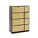 Furinno Econ Organizer Cabinet, Espresso/Light Brown