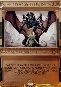 Thoughtseize - Foil - Masterpiece Series: Amonkhet & Hour of Devastation Invocations