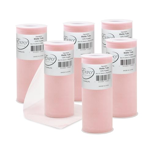 Expo International Decorative Matte Spool Tulle, 6