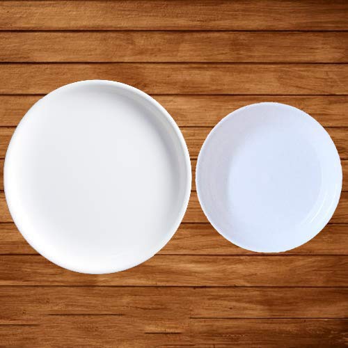 Buy Decornt Quarter Plates Chat Snack Plate Made of FoodGrade