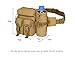 Wellvoo Tactical Waist Pack Pouch with Water Bottle Pocket Holder Waterproof Molle Fanny Hip Belt Bag