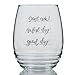 Stemless Red Wine Glass with Funny Sayings - 17 Ounce Good Day Awful Day Don't Ask! - Humorous Idea For Men, Women, Your Mom, Family and Friends On Any Special Occasion and Holidays