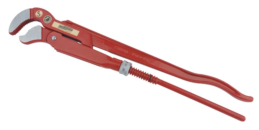 Mannesmann M10881 Corner Pipe Wrench 3.8 cm (1.5 Inch) with S-Shaped Jaws