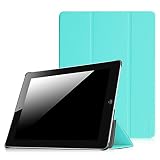 Fintie Slimshell Case for iPad 2 3 4 (Old Model) - Lightweight Tri-Fold Smart Stand Cover Protector Supports Auto Wake/Sleep for iPad 4th Generation with Retina Display, iPad 3 & iPad 2, Blue