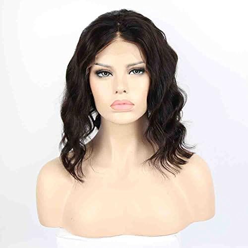 YBHair lace front wigs- human hair virgin brazilian hair 130% Density Remy 100% Human Hair Body wave hair Wigs with Baby Hair for Black Women 10"
