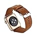 Alonea Leather Buckle Wrist Watch Band Strap Belt For Watch Apple Watch 38mm (Brown)