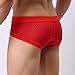NEARTIME Men's Underwear, Mens Low Waist Boxers Briefs Men Underpants Soft Shorts (L, Red) …
