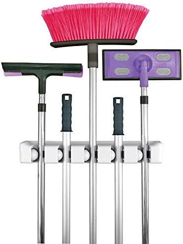 MAIKEHIGH Kitchen Multi-purpose Broom MOP Holder Wall Mounted Support Organizer Storage Hanger Rack Tool