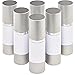 White Airless Vacuum Pump Travel Bottles Refillable- 1 oz (Set of 6)
