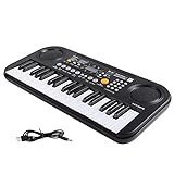 M SANMERSEN Kids Piano Keyboard, LCD Display / Double Speakers 37 Keys Musical Keyboard Piano with Piano Score Electric Keyboard Educational Piano Toys for Boys Girls