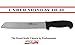 ICEL Cutlery 8-inch wavy edge Bread Slicer knife. NSF Approved, Black Handle