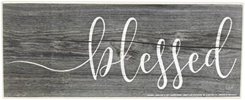 Jan Michaels 10" Sentimental Tabletop Wood Block (Blessed)