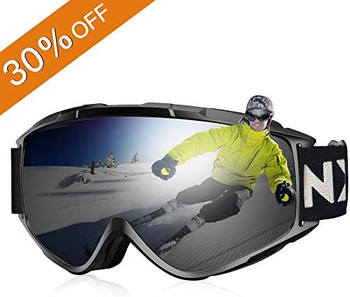 NXONE Snow Goggles Anti-Fog UV Protection Snowboard Goggles Dual Layer Lens TPU Frame Ski Goggles for Men Women