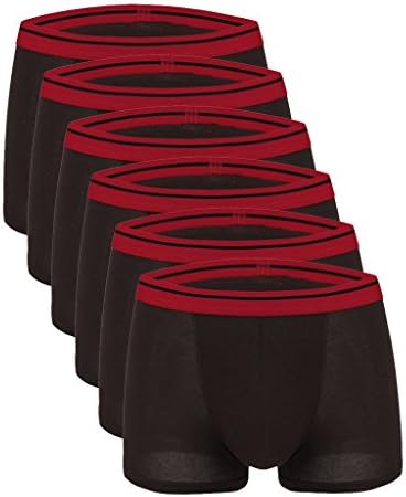 Sexyggs Men's 6-Pack Top Bamboo Fiber Comfortable Ventilate Fashionable Boxer Brief
