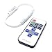 R106 Single Color LED Light Strip Controller with RF Remote - Reliable PWM Dimming and Control Options for LED Light Strips, Tape Lights, and other 12V DC LEDs (CTR-R106S)