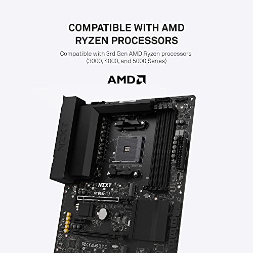 Amd B550 Chipset Ryzen Motherboard Compatibility NZXT N7 B550 N7-B55XT-B1  AMD B550 Chipset (Supports AMD Socket